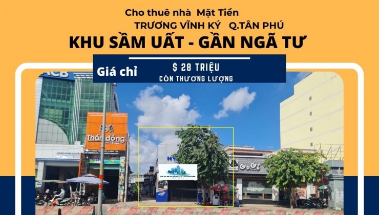 CỰC SỐC - Cho thuê nhà 2 Mặt Tiền Lê Trọng Tấn 99m2, 28Triệu